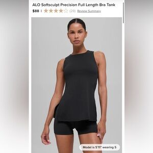 ALO Yoga Softsculpt Precision Full Length Bra Tank